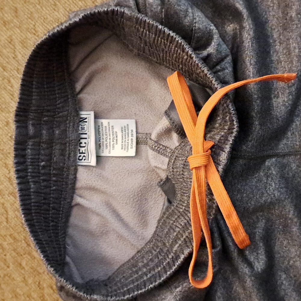 Syracuse Orange University Gray Drawstring Sweatpants with SU Orange Print - Picture 7 of 8